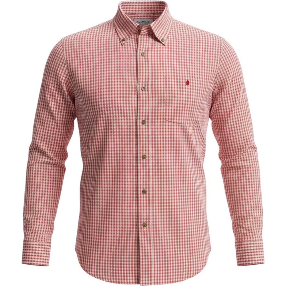 Campus Specialties NC State Wolfpack Gingham Button Down Shirt Red White Large